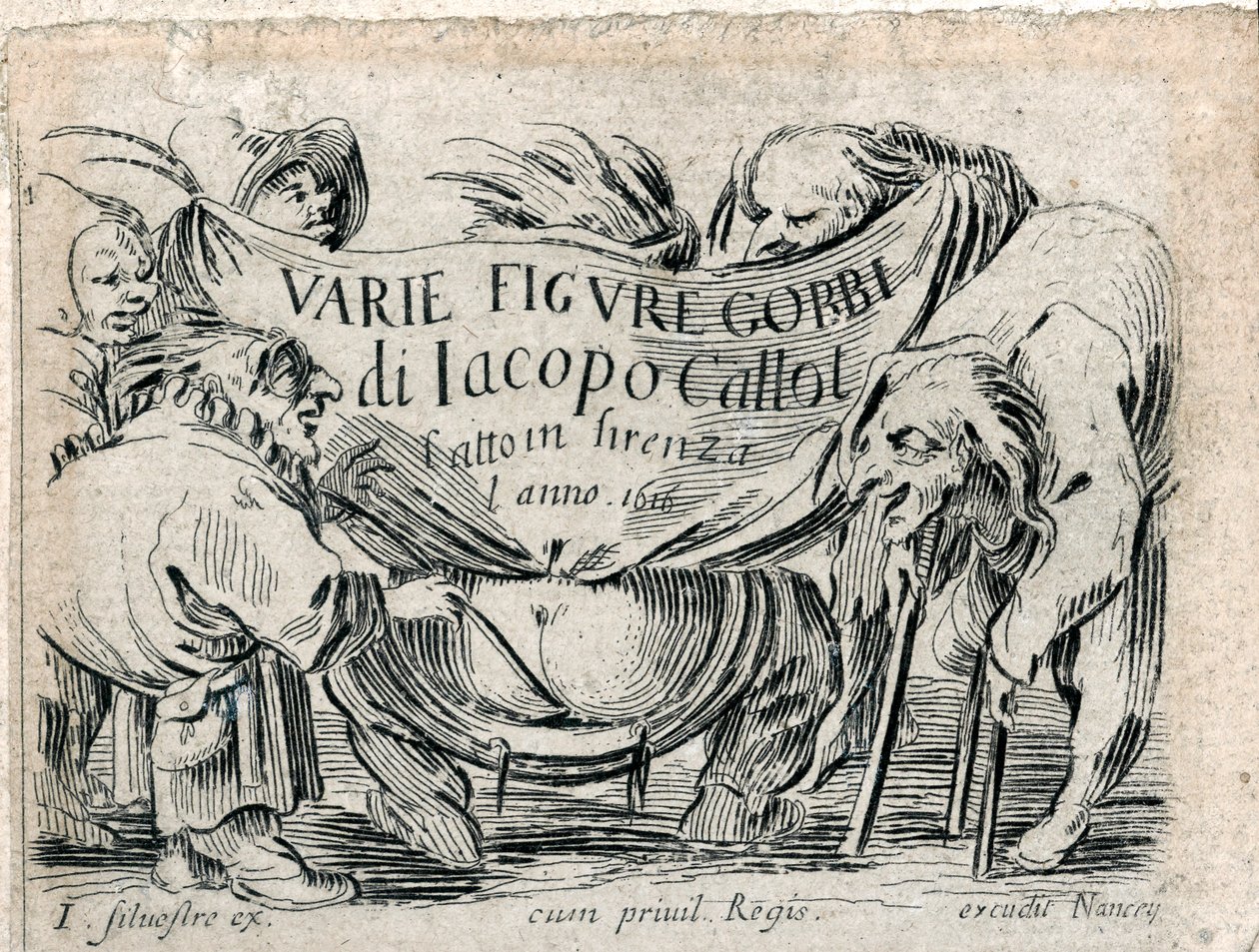 Varie Figure Gobbi, Title Page of 21 Engravings by Jacques Callot