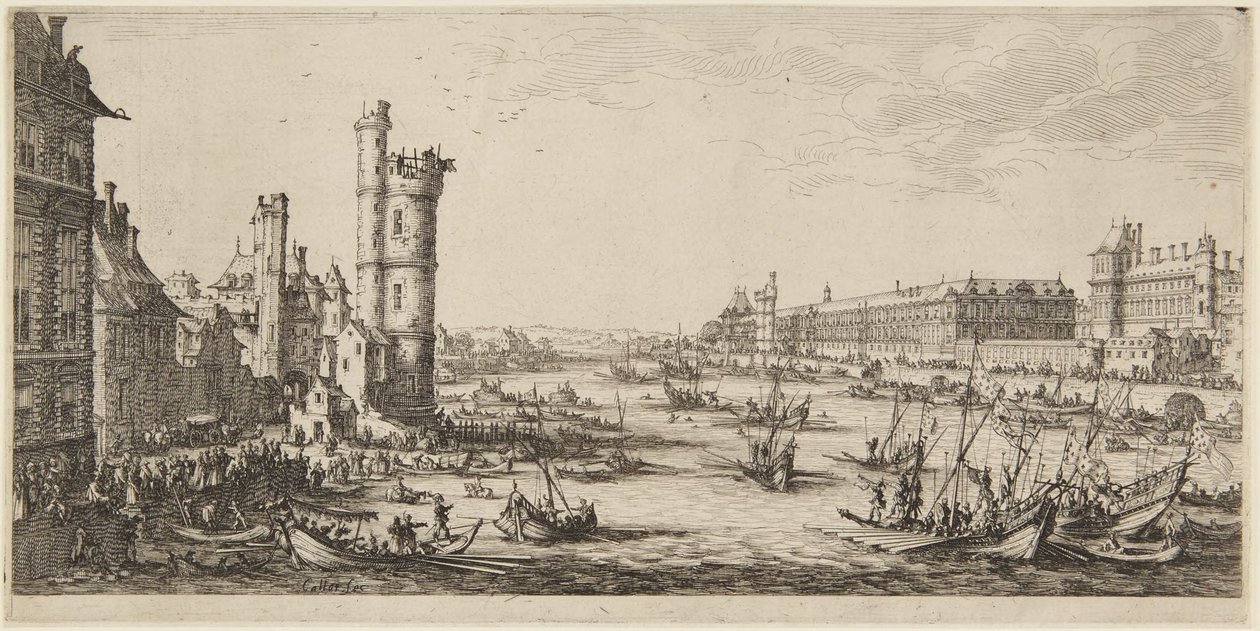 View of The Louvre by Jacques Callot