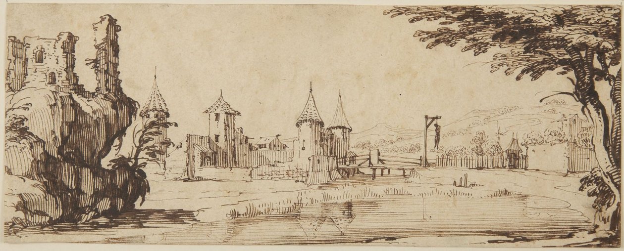 View of Castle by Jacques Callot