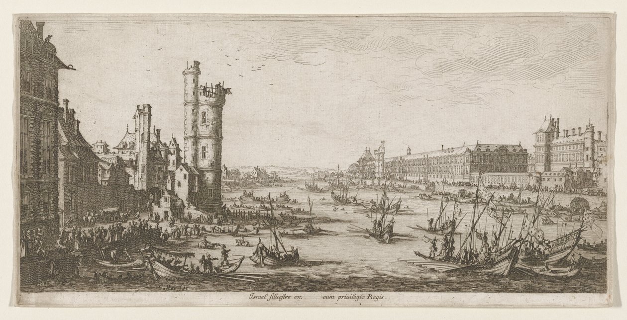 View of the Louvre by Jacques Callot