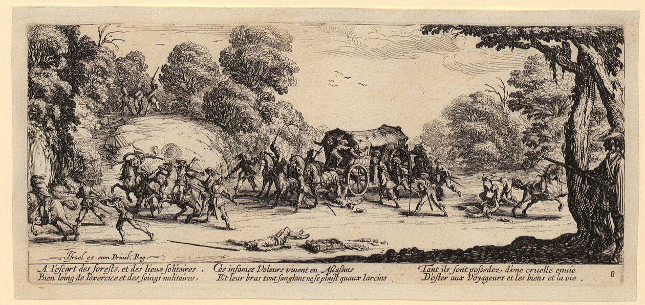 Attack on a Stagecoach, Plate 8 from the Series 