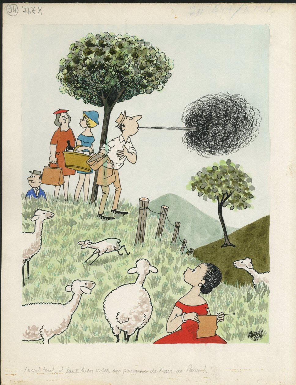 Days of France, Satirical in Colours by Jacques Faizant