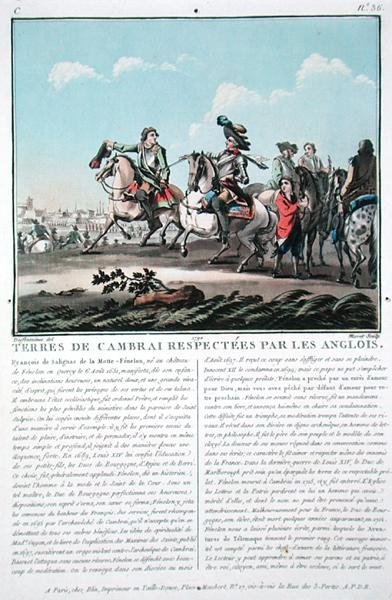 Territories of Cambrai are respected by the English, engraved by Jean Baptiste Morret by Jacques Francois Joseph (after) Swebach