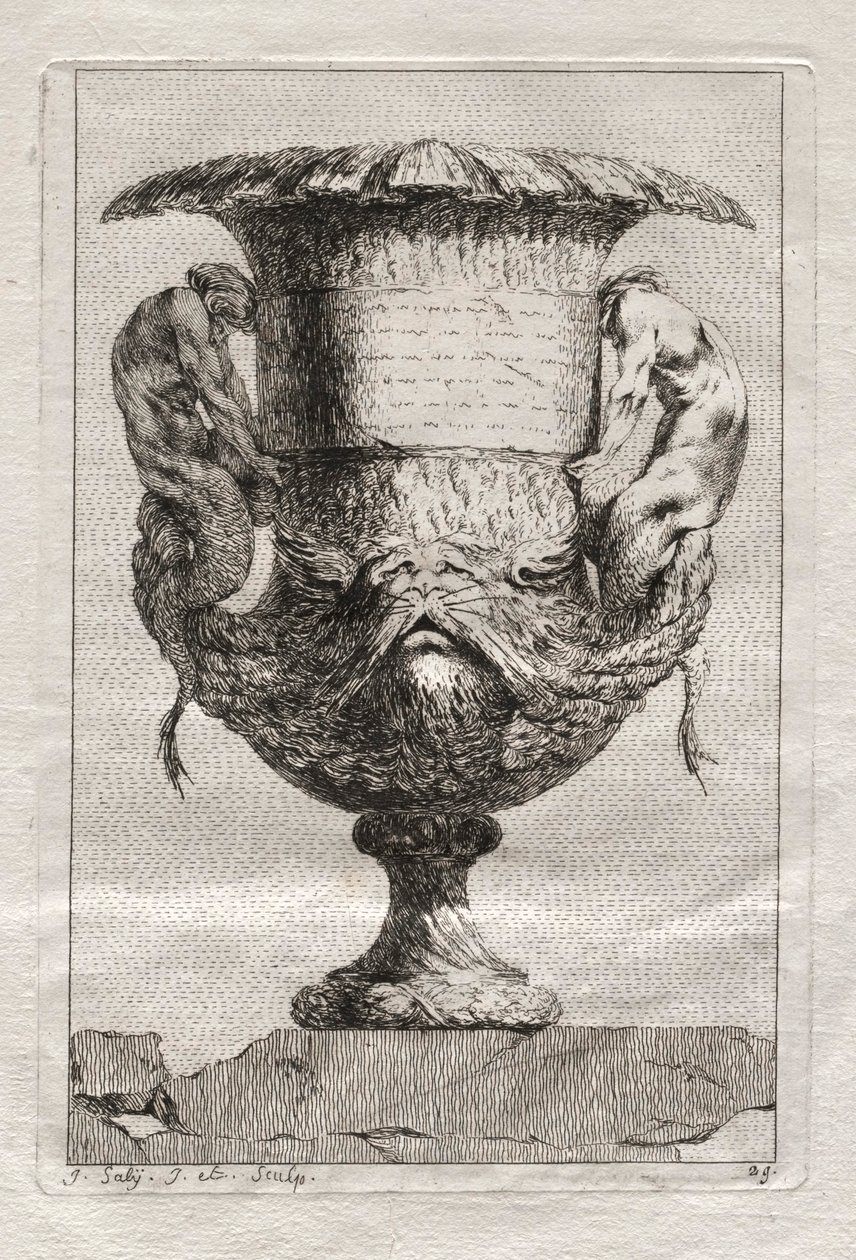Suite of Vases: Plate 29 by Jacques-Francois-Joseph Saly