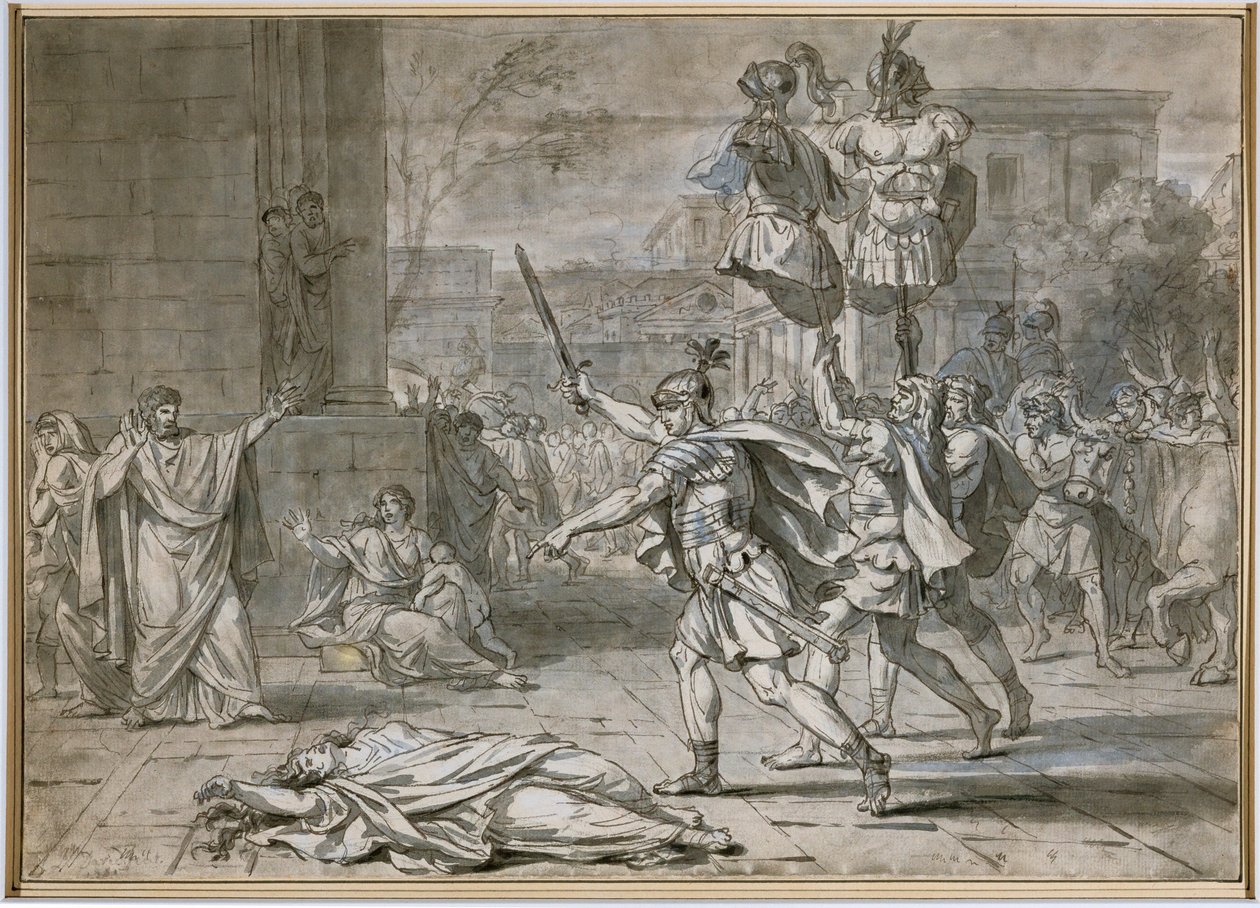 Horace Victorious Returning to Rome by Jacques Louis David
