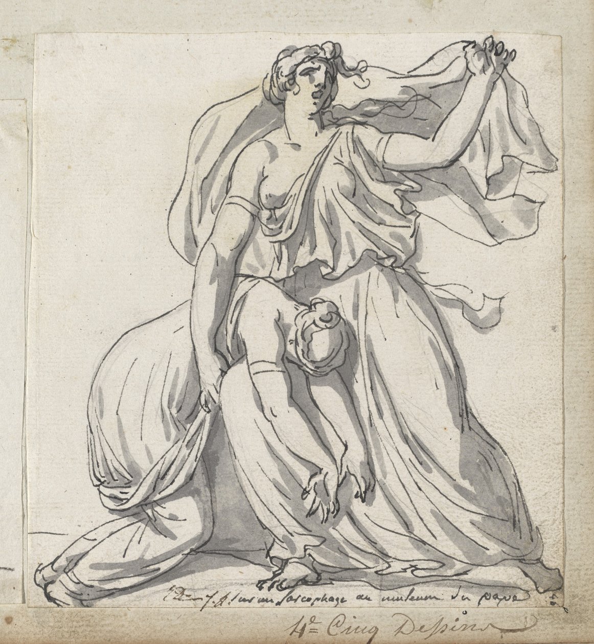 Niobe and Her Daughter by Jacques Louis David