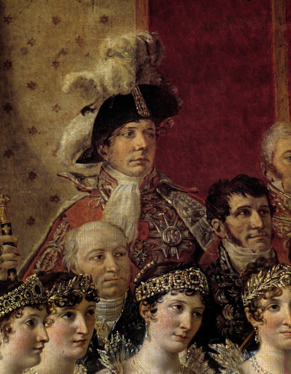 The Rite of Napoleon (detail) by Jacques Louis David