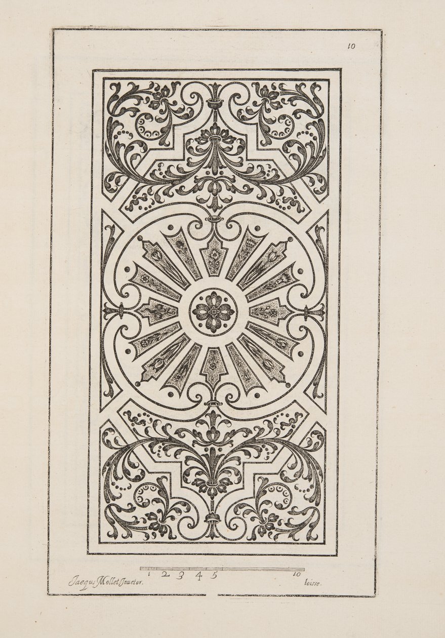 Design for Parterre, from Theatre des Plans et Jardinages, pub. 1652 by Jacques Mollet
