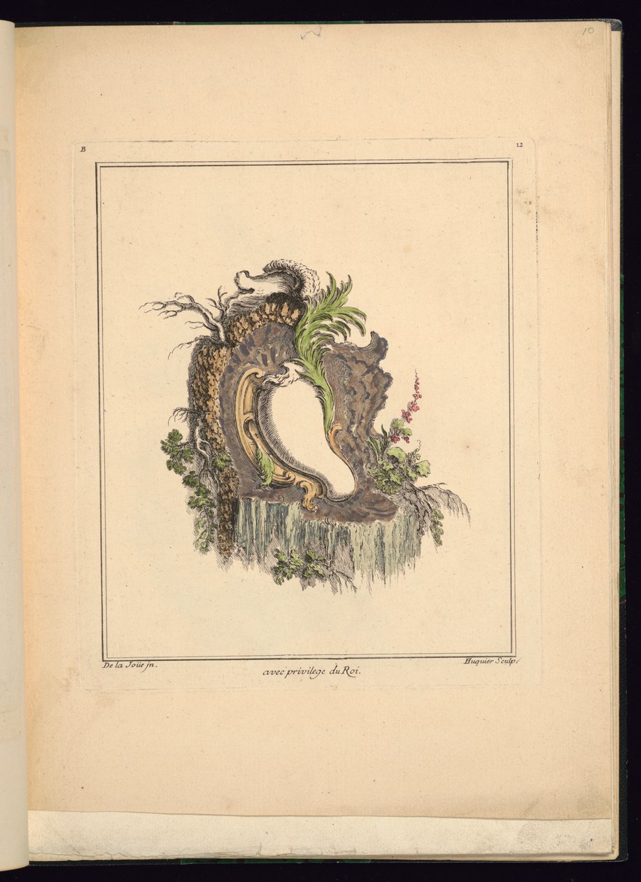 Design for Asymmetrical Cartouche by Jacques de Lajoüe