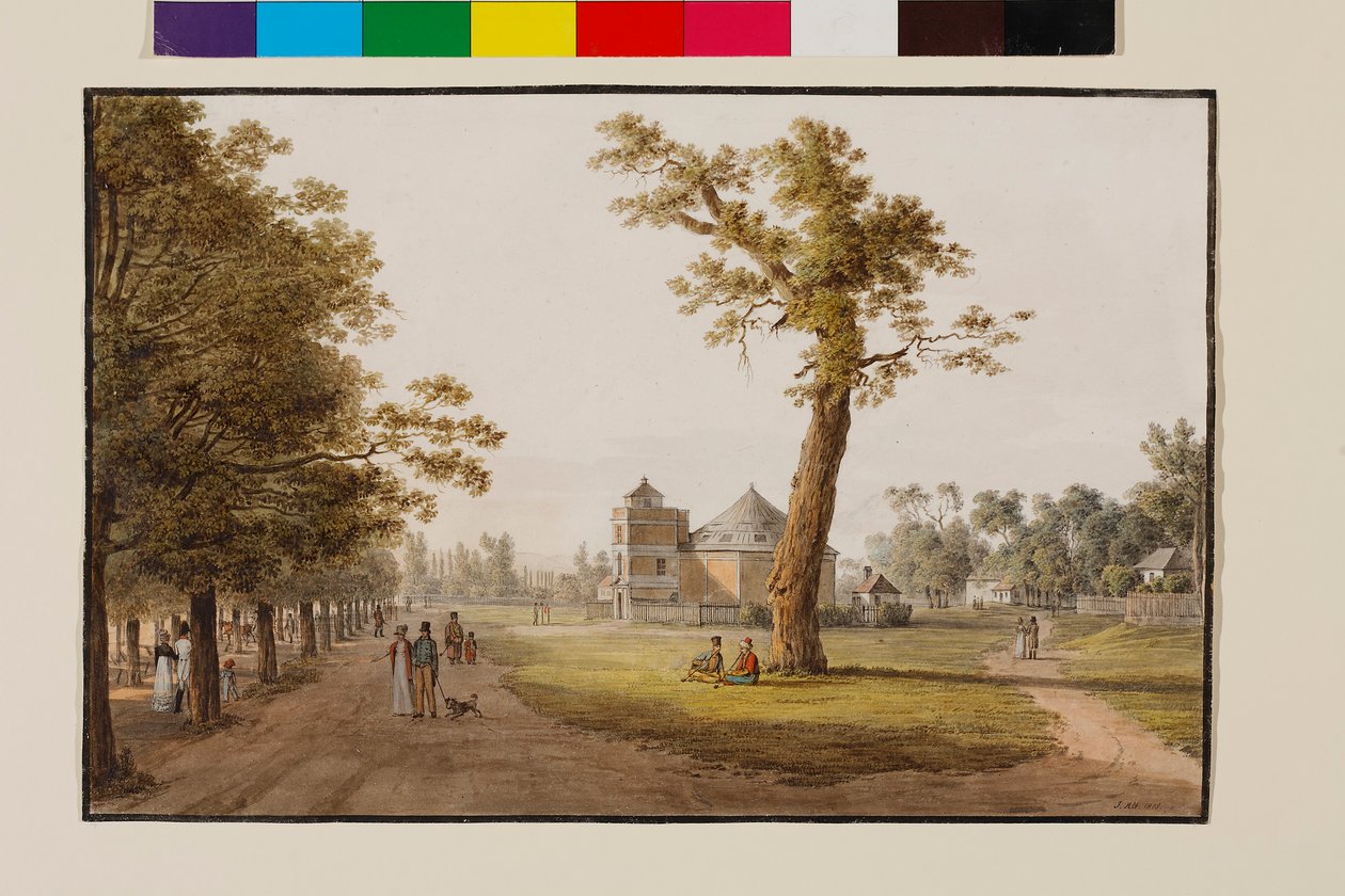Panorama in the Main Avenue in the Vienna Prater by Jakob Alt