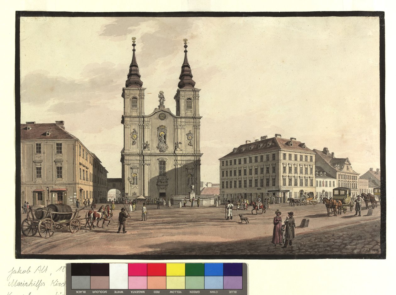 Parish Church Mariahilf by Jakob Alt