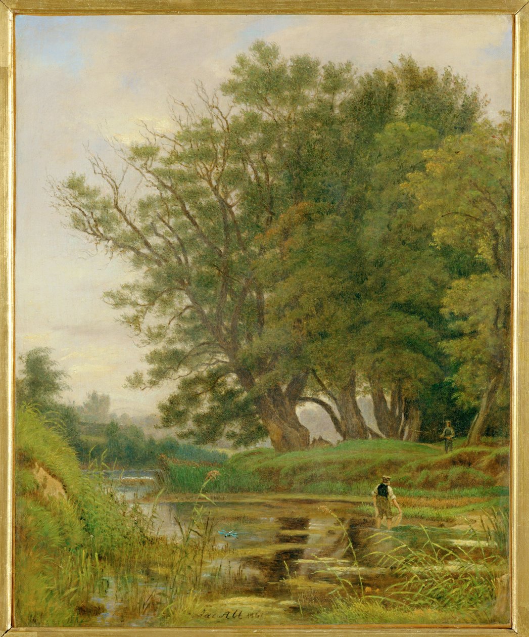 Landscape in the Prater Gardens, Vienna by Jakob Alt