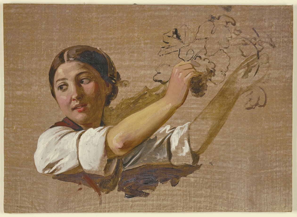 Bust of a Peasant Girl by Jakob Becker