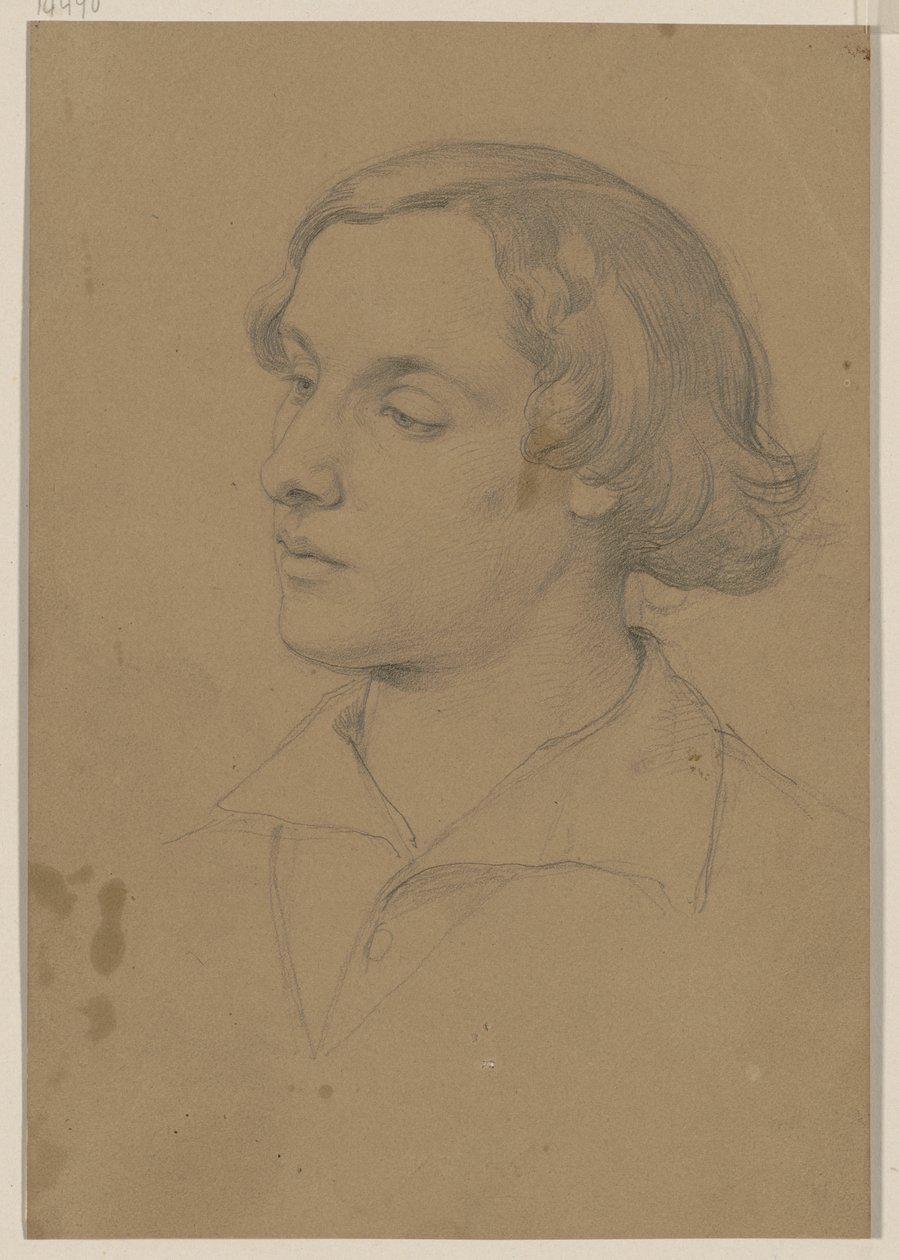 Bust of a Young Man Facing Left by Jakob Becker