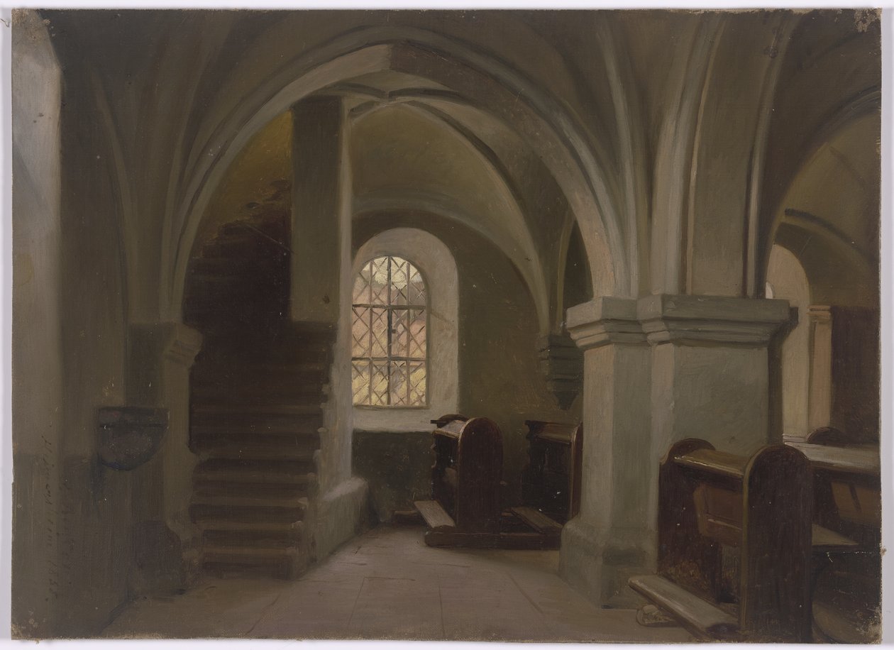 Church Interior by Jakob Becker