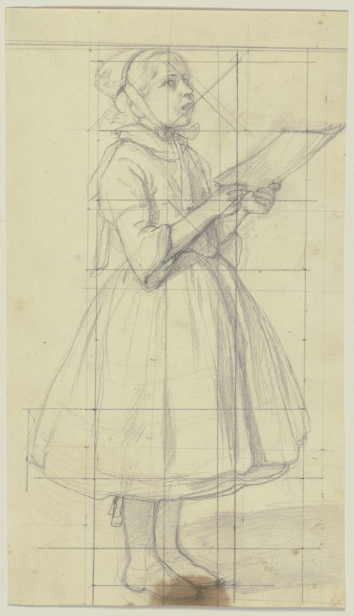 Singing Peasant Girl by Jakob Becker