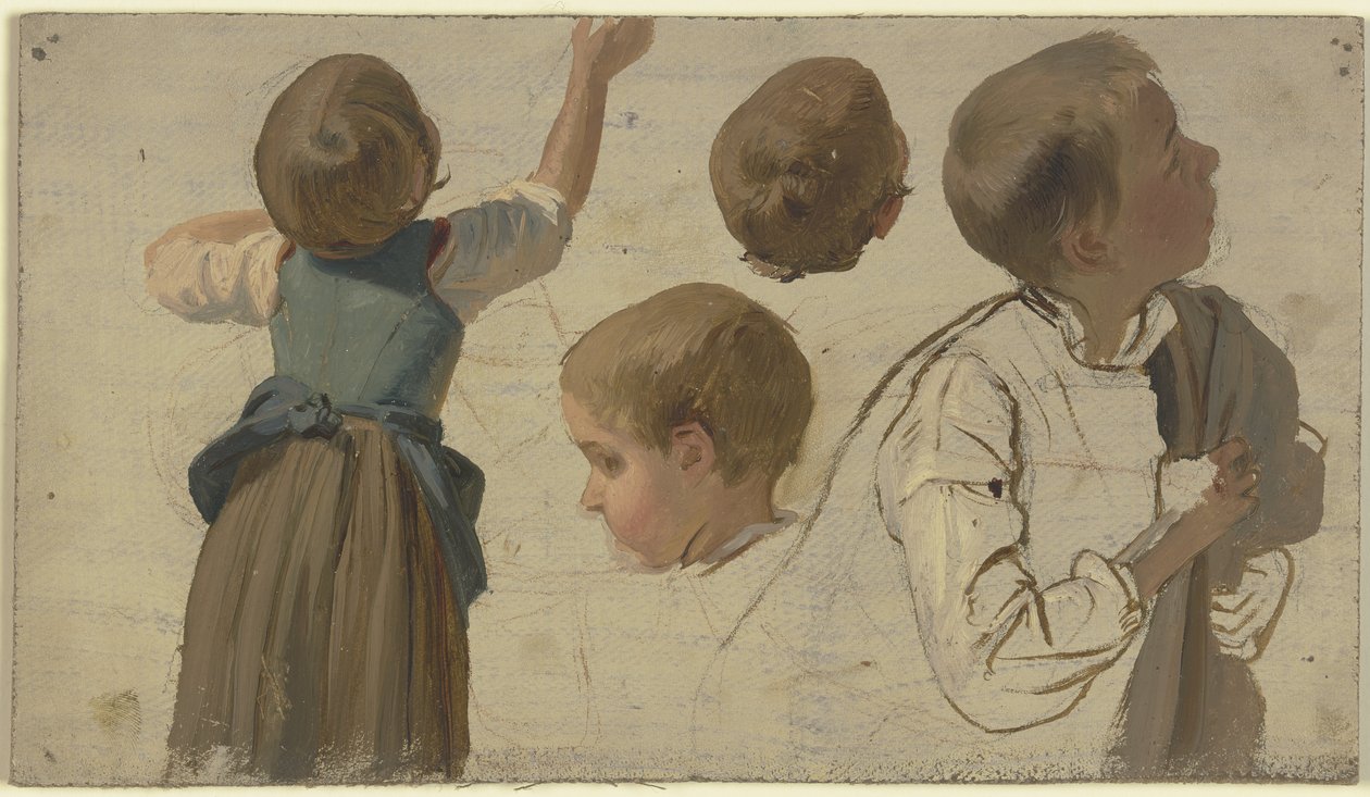 Studies of a Child by Jakob Becker