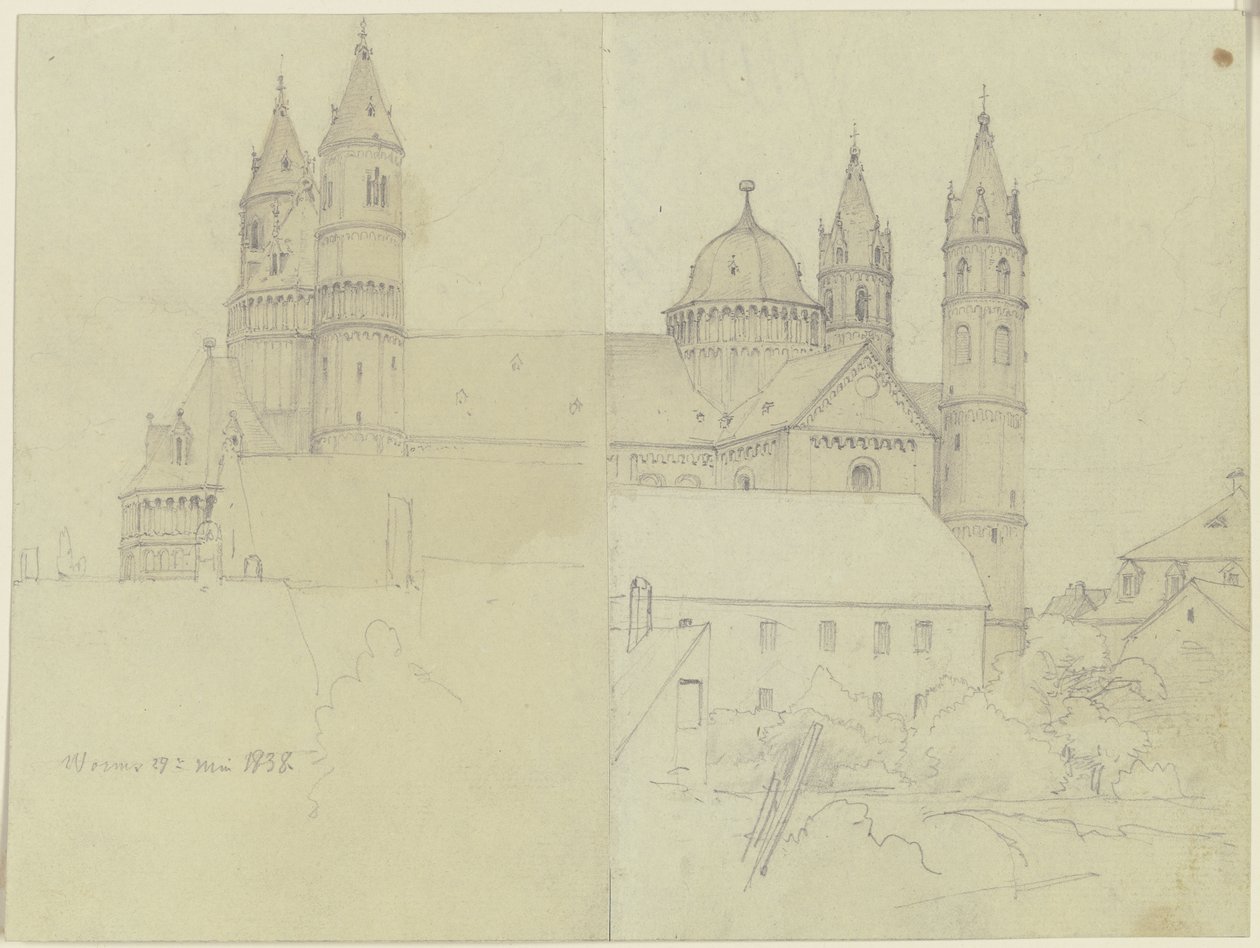 Worms Cathedral by Jakob Becker