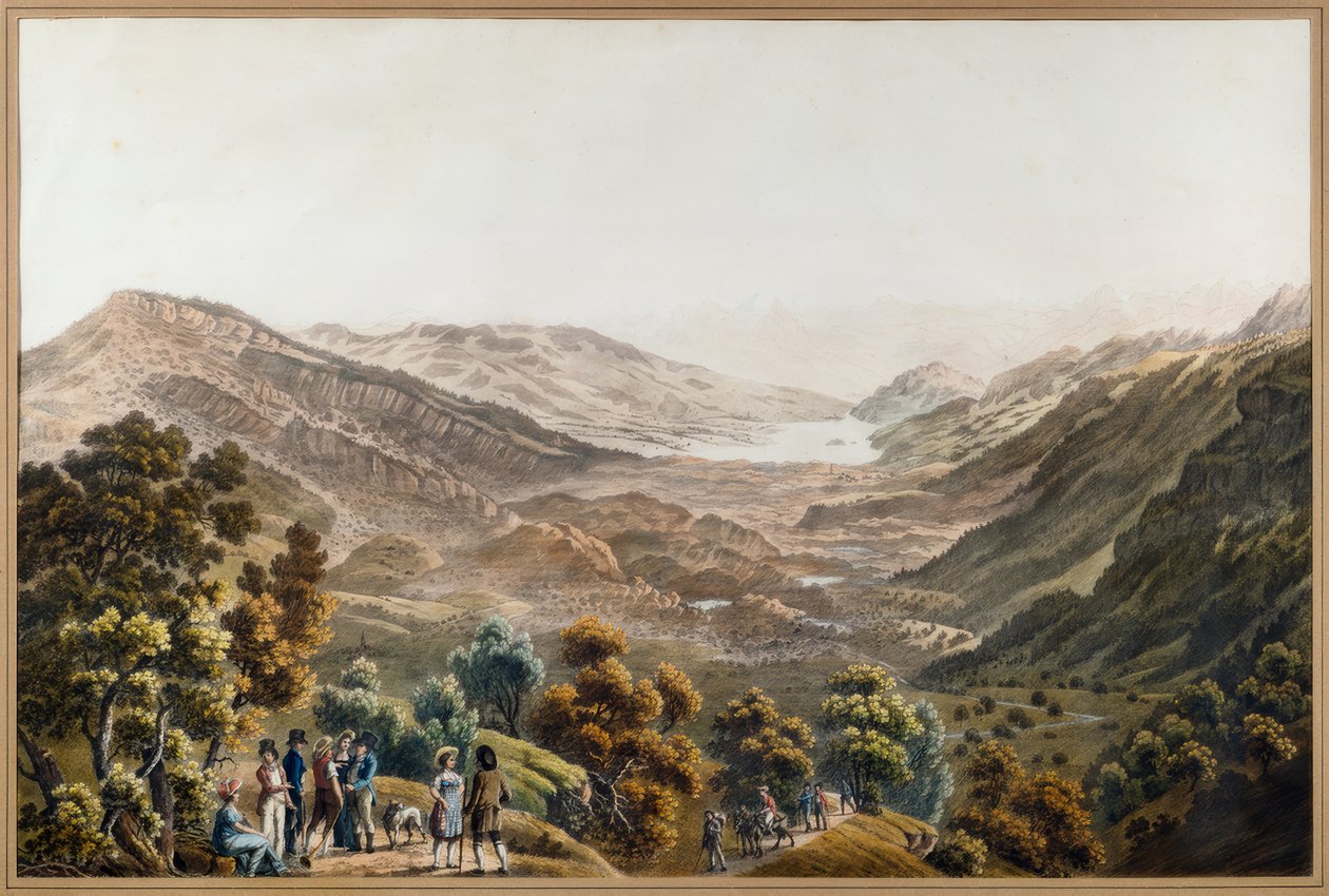 Rossberg nach dem Erdrutsch von Jakob Samuel Weibel