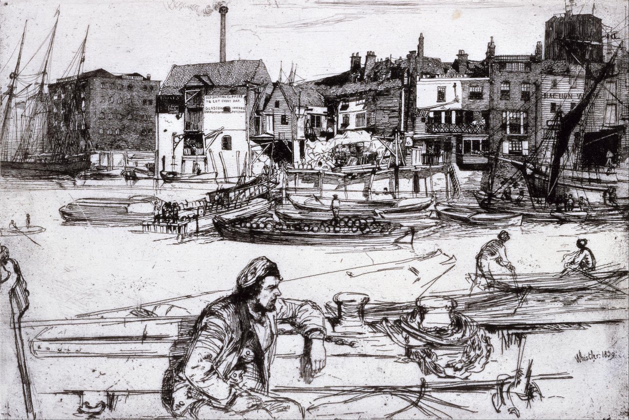 Black Lion Wharf by James Abbott McNeill Whistler