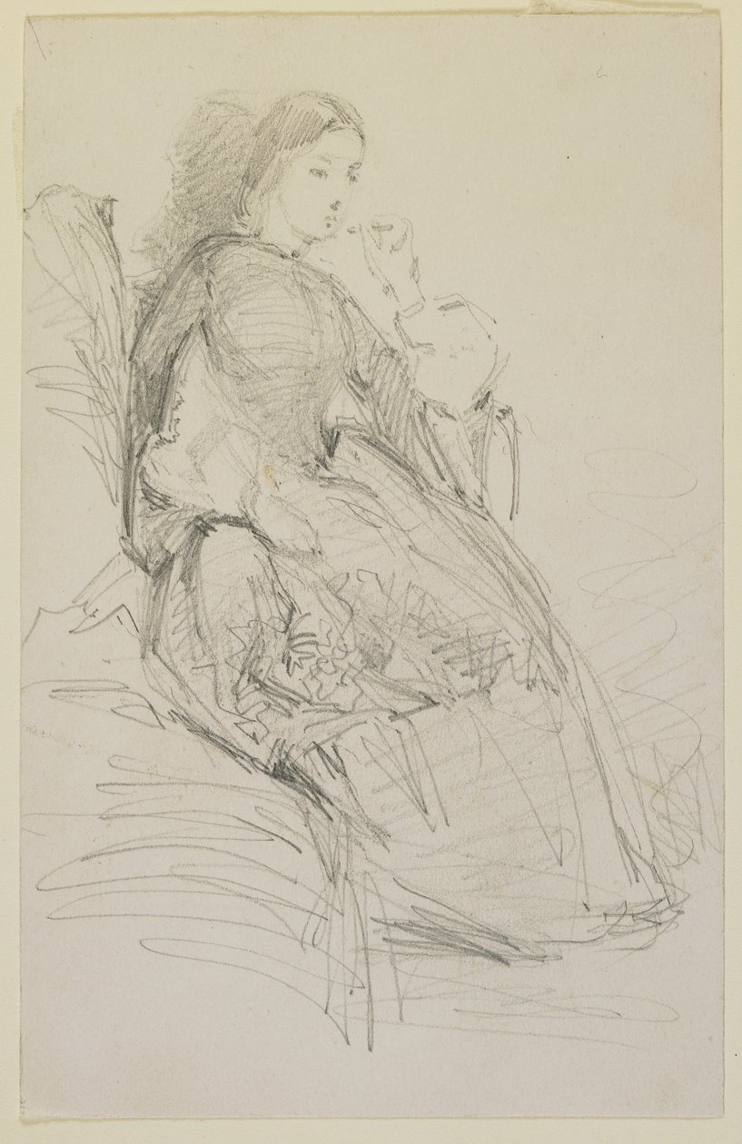 Seated woman, smoking, 1858-59 by James Abbott McNeill Whistler