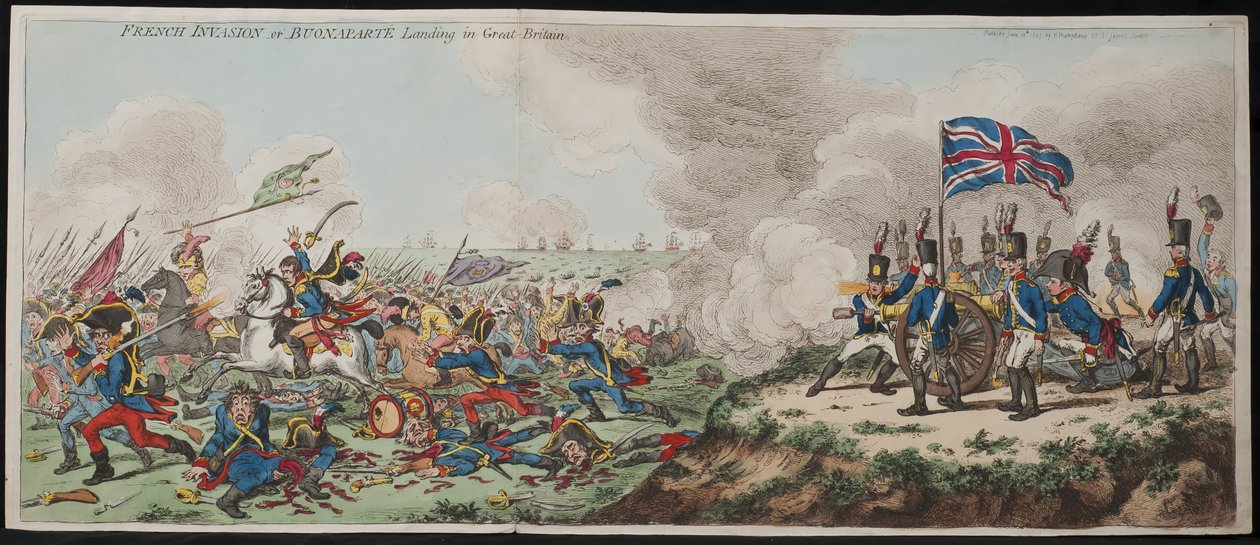 French Invasion – or Buonaparte Landing in Great Britain by James Gillray