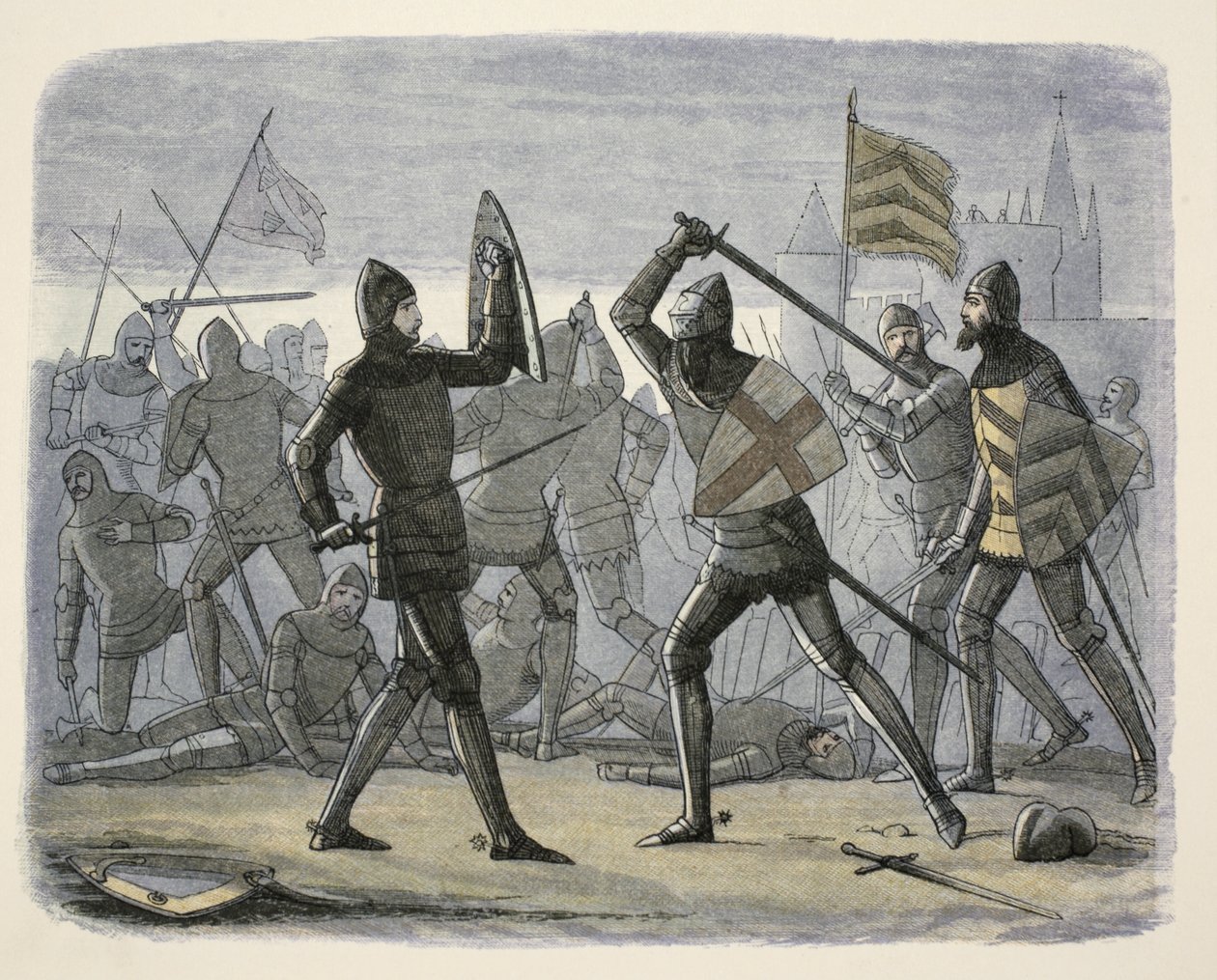 The Relief of Calais, from A Chronicle of England BC 55 to AD 1485 by James William Edmund Doyle