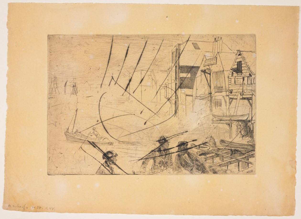 A Wharf by James Abbott McNeill Whistler