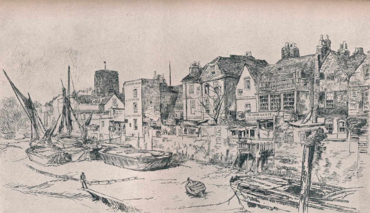 Adam and Eve: Old Chelsea by James Abbott McNeill Whistler