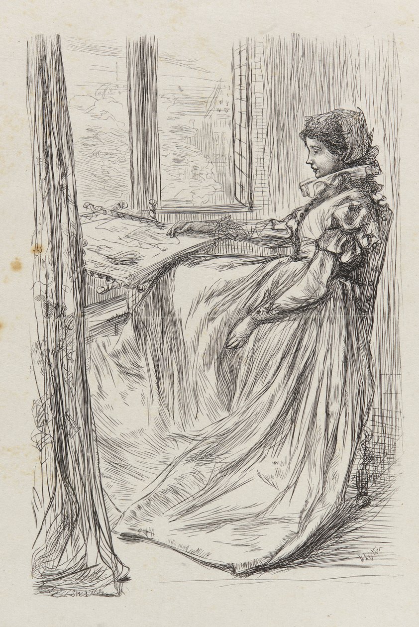 An Illustration to The Morning before the Massacre of St. Bartholomew, 1862 by James Abbott McNeill Whistler