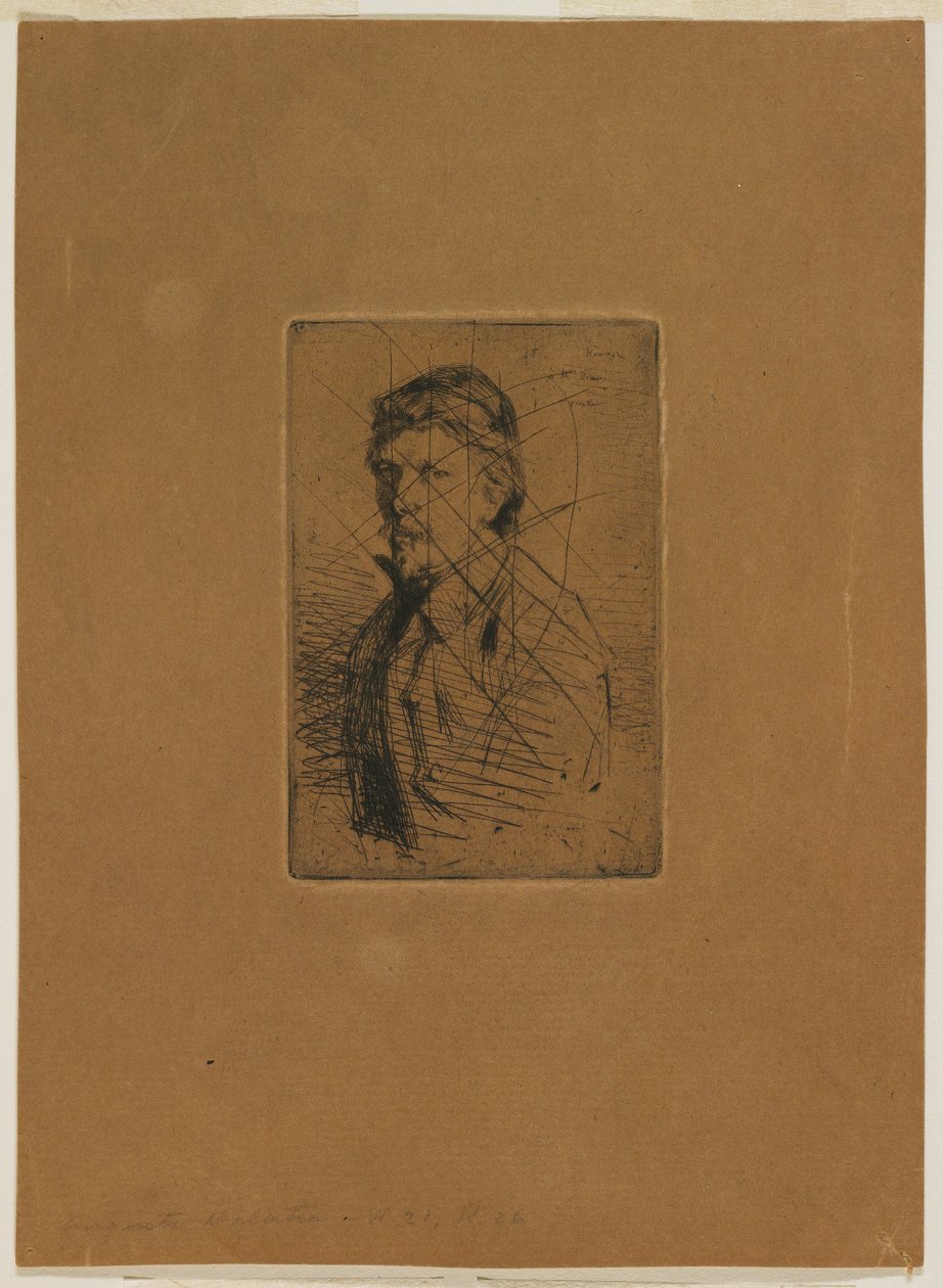 Auguste Delâtre by James Abbott McNeill Whistler