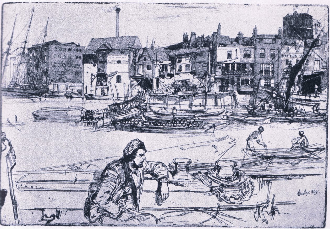 Black Lion Wharf by James Abbott McNeill Whistler