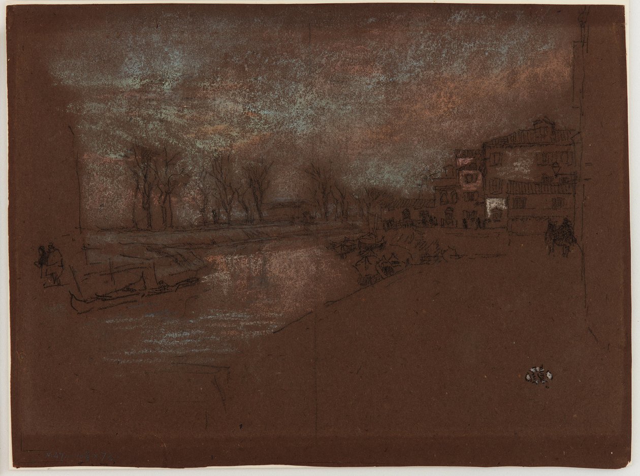 Campo Sta. Marta - Winter Evening by James Abbott McNeill Whistler