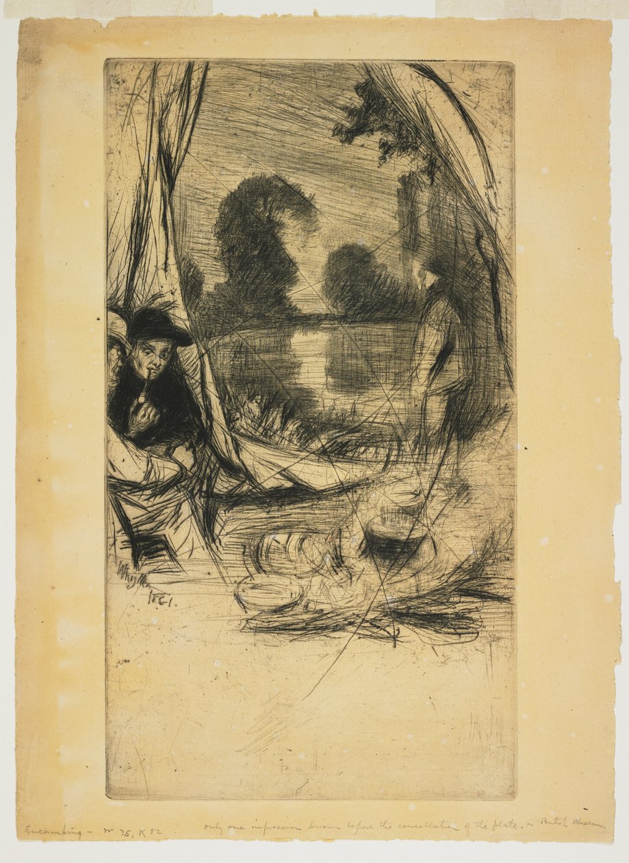 Encamping by James Abbott McNeill Whistler