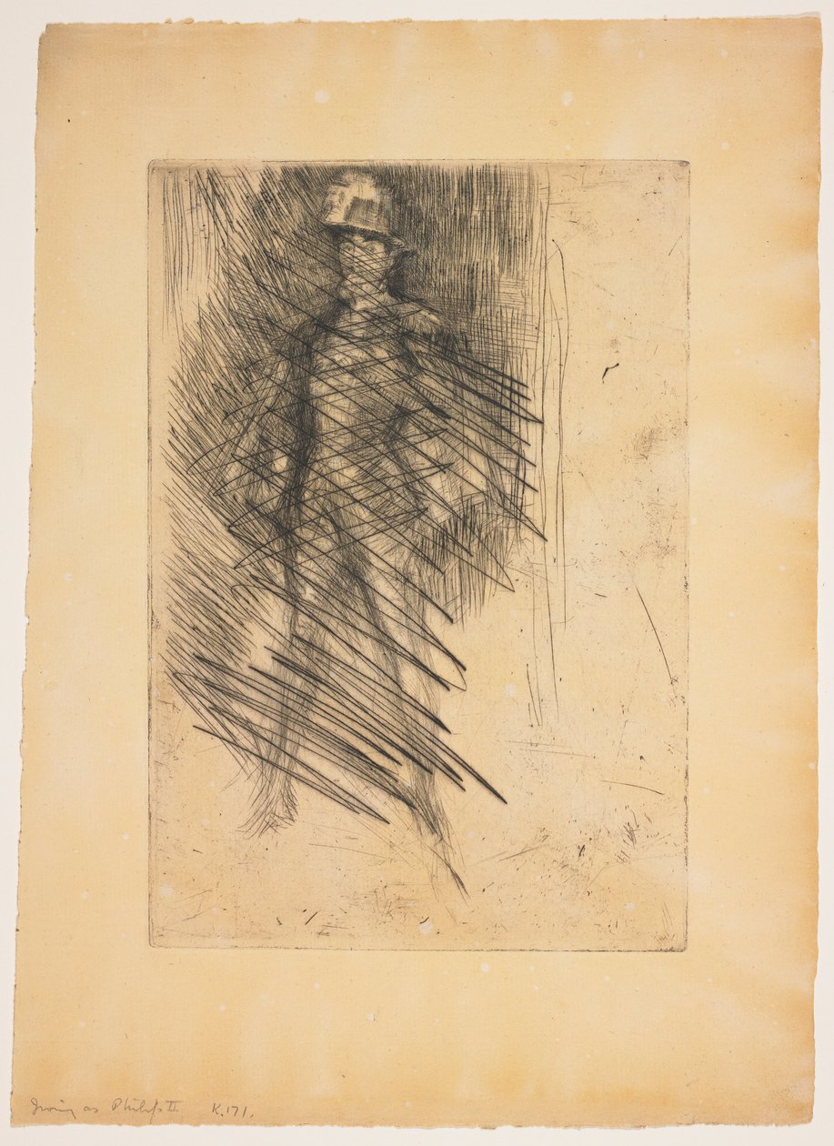 Irving as Philip of Spain, No. 2 by James Abbott McNeill Whistler