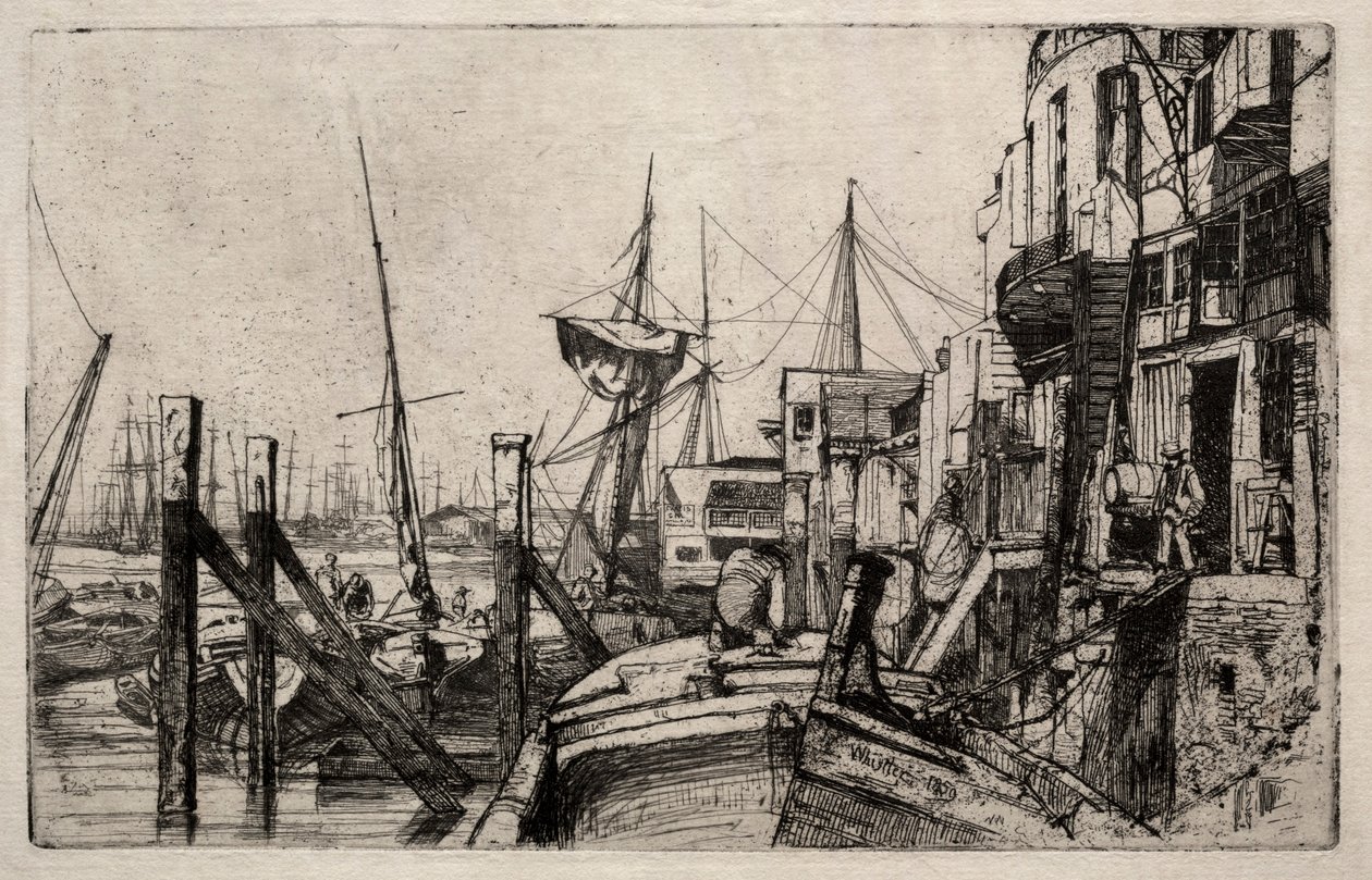 Limehouse, 1859 by James Abbott McNeill Whistler