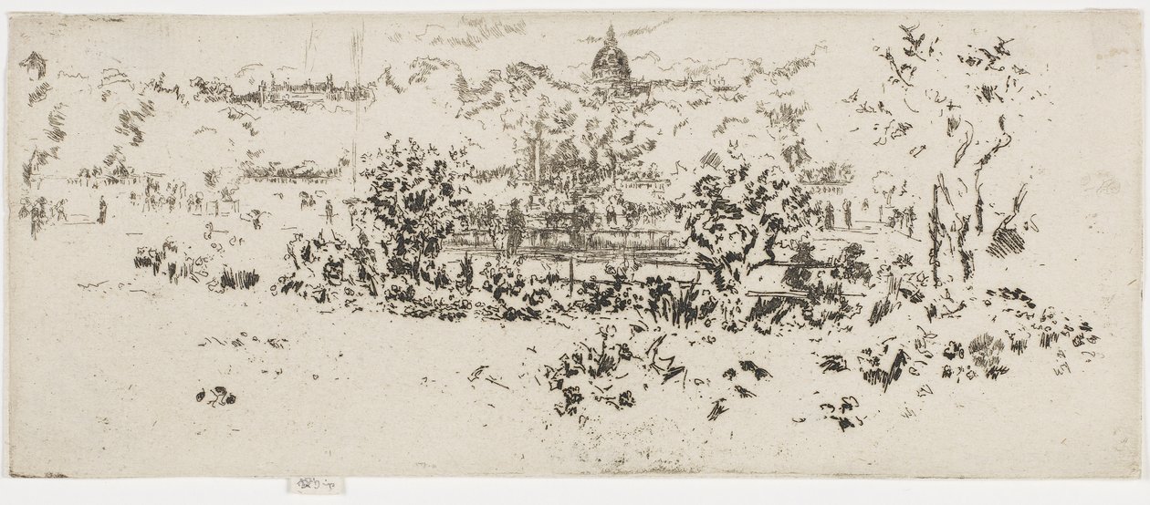 Pantheon, Luxembourg Gardens by James Abbott McNeill Whistler