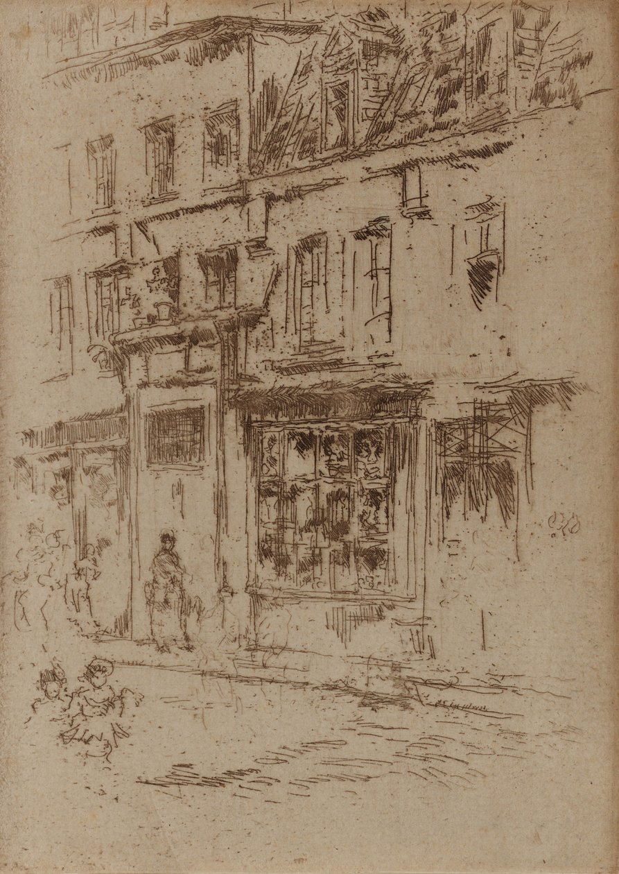 Petite Rue au Beurre, Brussels by James Abbott McNeill Whistler