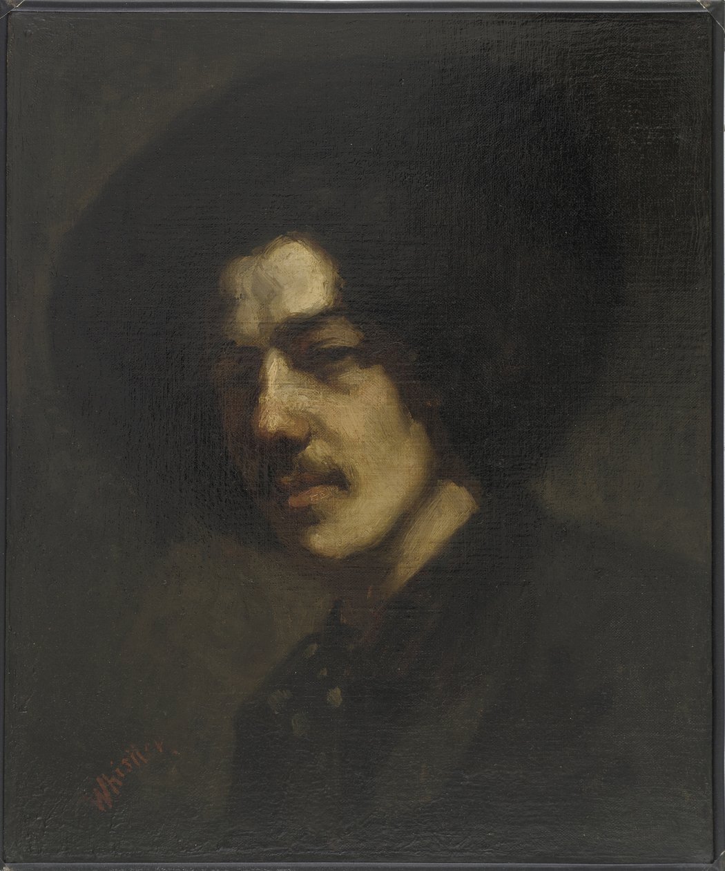 Portrait of Whistler with a Hat by James Abbott McNeill Whistler