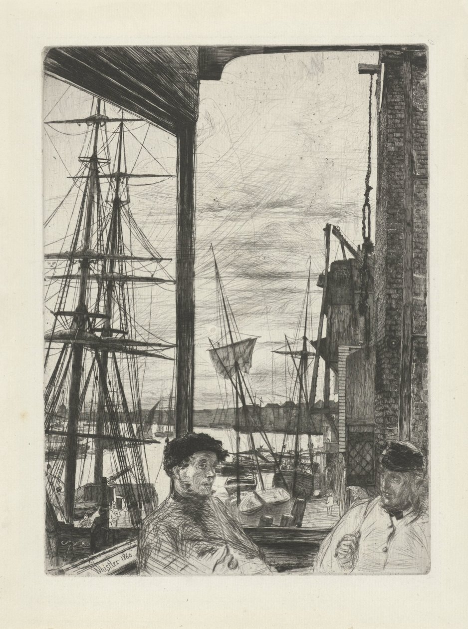 Rotherhithe (series title: Sixteen Etchings of Scenes on the Thames and Other Subjects) by James Abbott McNeill Whistler