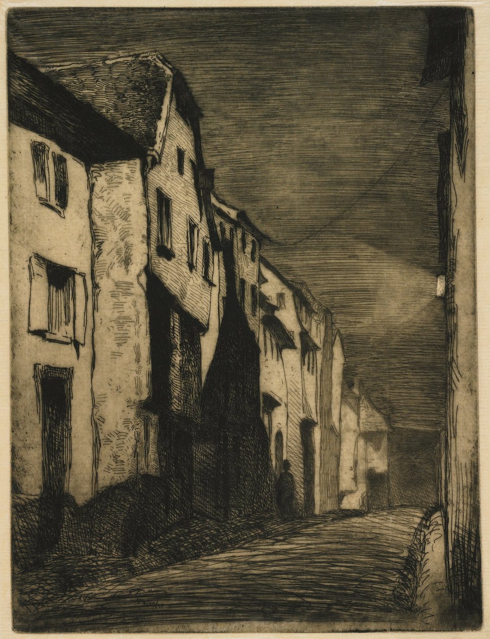 Street at Saverne by James Abbott McNeill Whistler