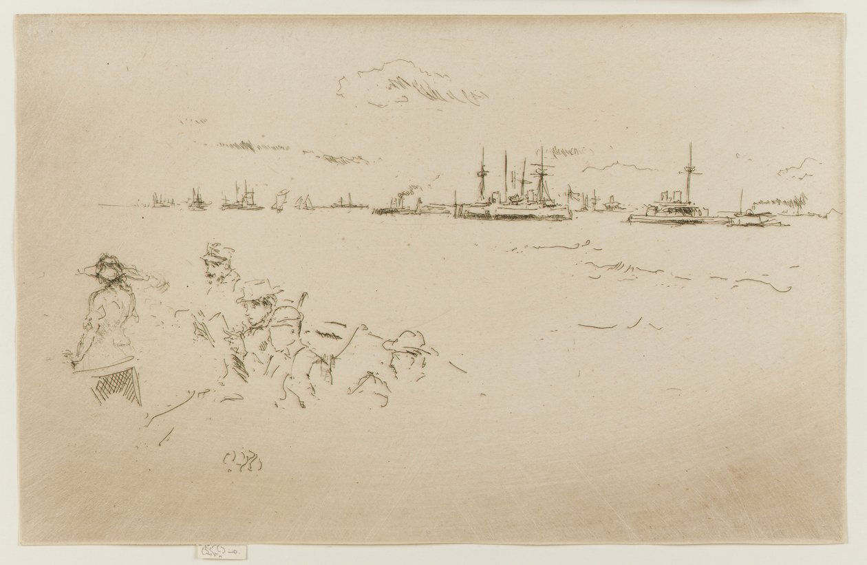 The Fleet: Monitors, 1887 by James Abbott McNeill Whistler