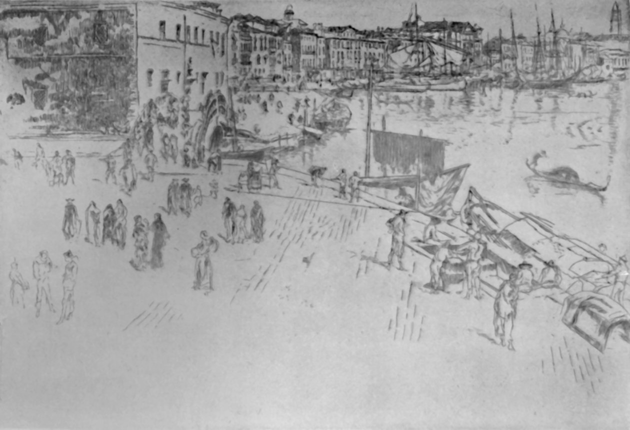 The Riva No. 1 by James Abbott McNeill Whistler