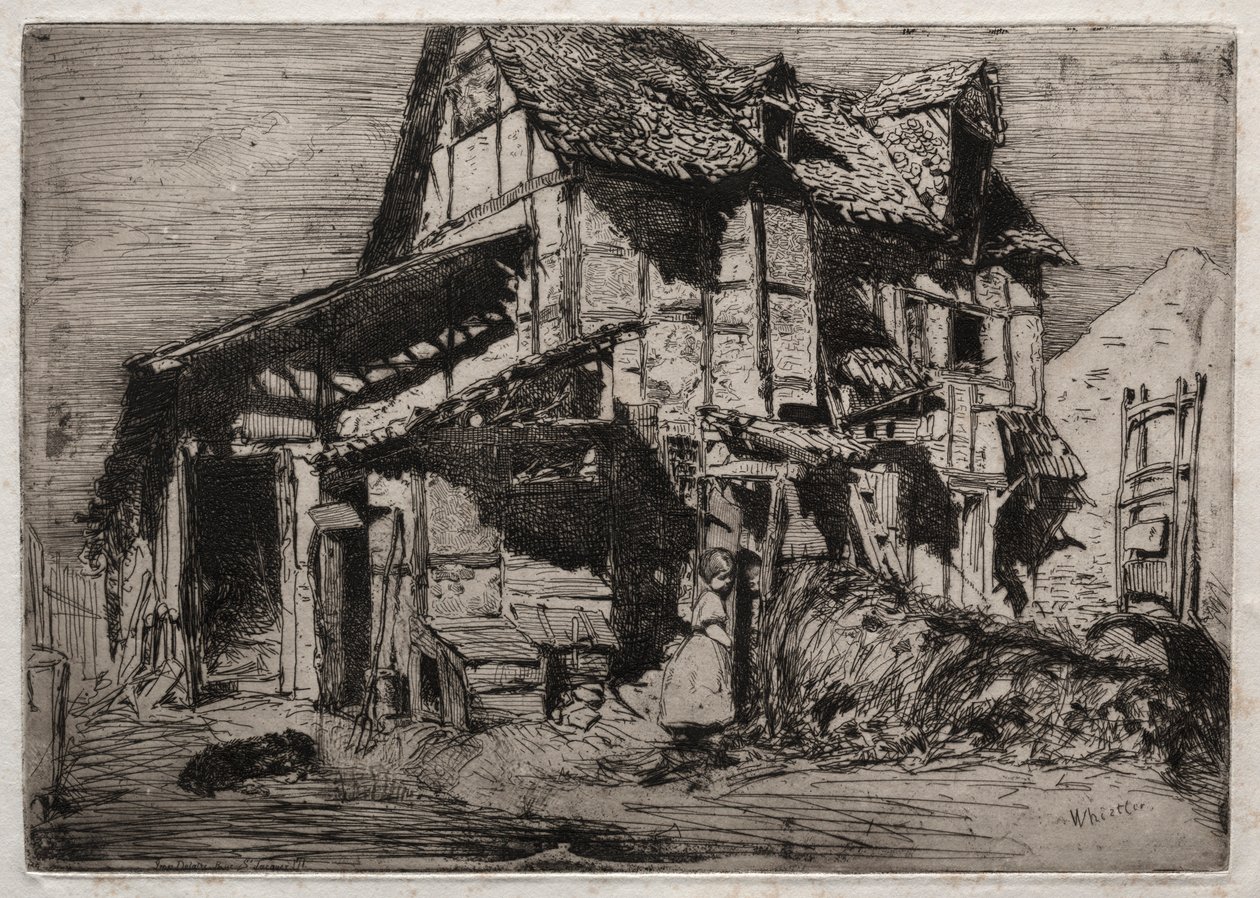 Twelve Etchings from Nature: The Unsafe Tenement by James Abbott McNeill Whistler