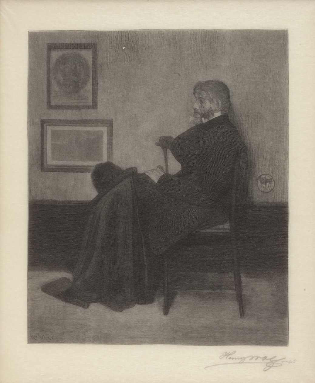Thomas Carlyle by James Abbott McNeill & Wolf Henry (1852 1916) Whistler