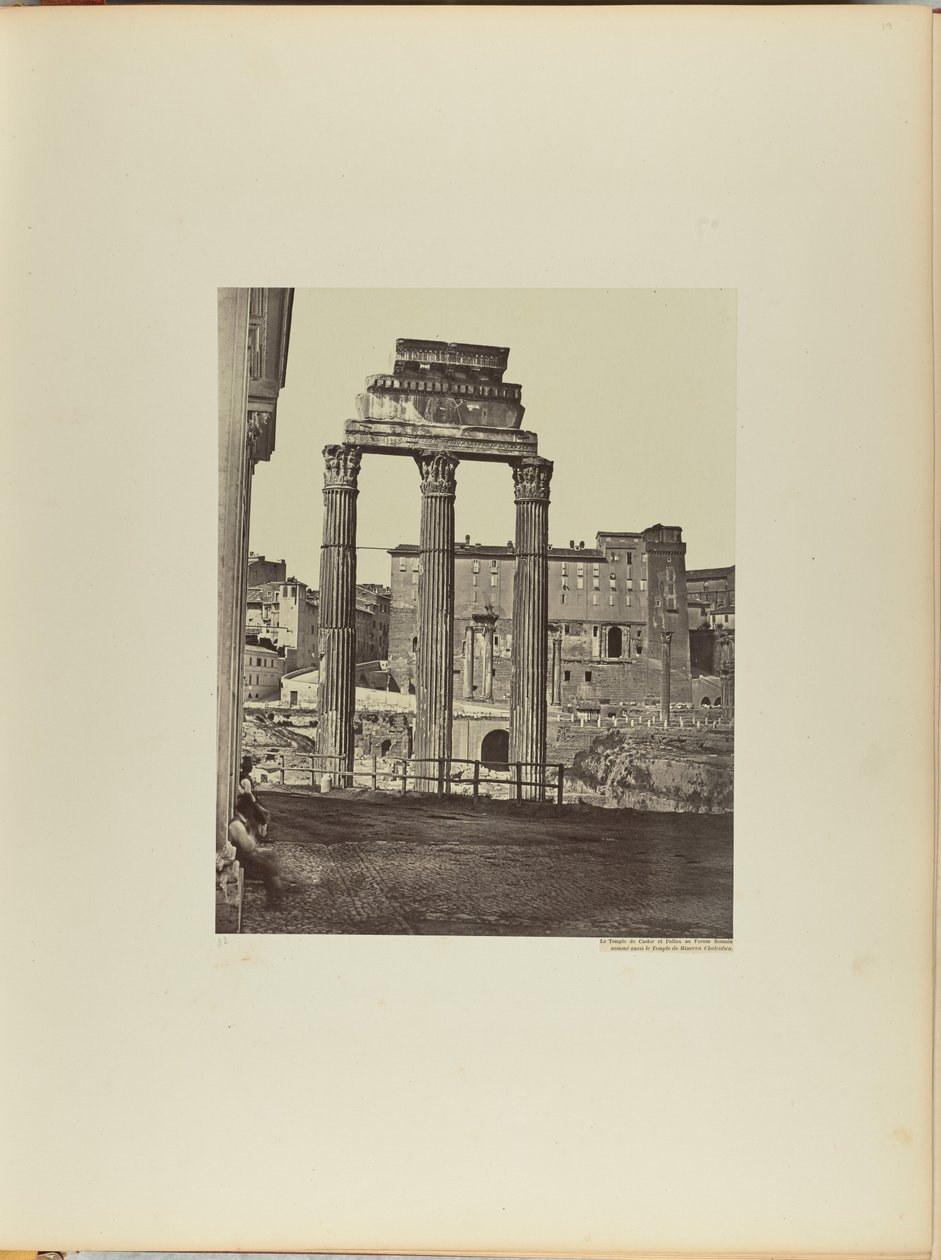The Temple of Castor and Pollux at the Roman Forum, Also Known as the Temple of Minerva Chalcidica by James Anderson