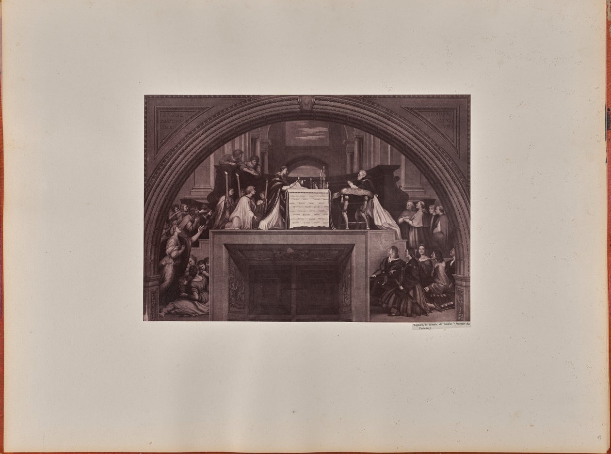 Raphael, the Miracle of Bolsena (Vatican fresco) by James Anderson