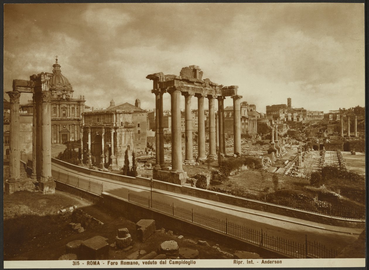 The Roman Forum, as seen from the Capitol by James Anderson