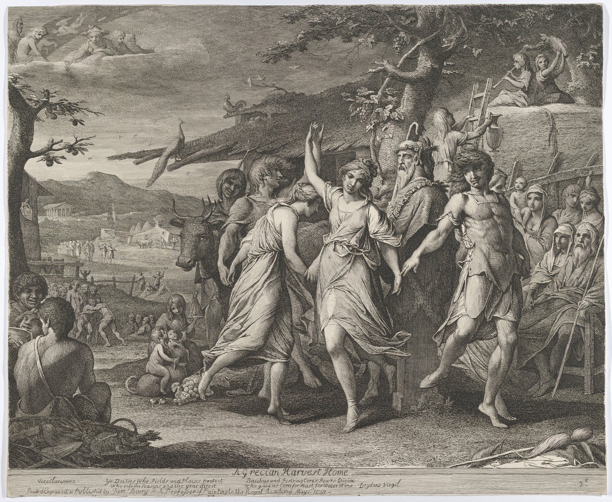 A Grecian Harvest-Home, or Thanksgiving to the Rural Deities, Ceres, Bacchus, etc. by James Barry