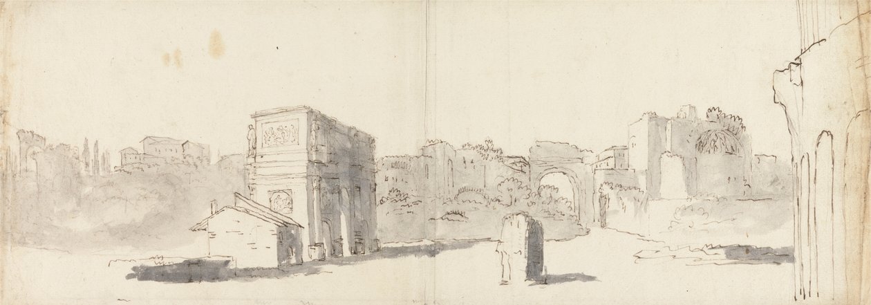 Rome, A View of the Arch of Constantine with Other Ruins by James Barry